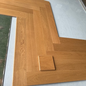 Suelo <span class=keywords><strong>de</strong></span> Madera <span class=keywords><strong>de</strong></span> Ingeniería con Diseño Natural <span class=keywords><strong>de</strong></span> Espiga Cepillada, Parqué <span class=keywords><strong>de</strong></span> Roble Europeo Multicapa para el Hogar - Product Image 4