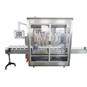 Automatic fruit jam salad chocolate PET bottle filling capping labeling packing machine