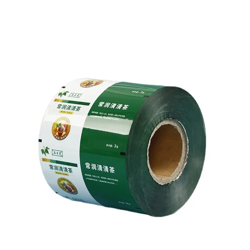 Custom Size Color Printed Scrap Food Packing Film Bag PE PET Plastic Film Rolls For Coffee Chocolate Potato Chips Drinking