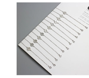 ราศีเมษราศีพฤษภราศีเมถุนมะเร็งราศีสิงห์ราศีกันย์ราศีตุลย์ราศีพิจิกราศีมังกรราศีมังกรราศีกุมภ์ราศี S925สร้อยข้อมือเงิน - Product Image 4