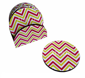 Best Selling Stylish <b>Smart</b> Eco-Friendly Wooden Coaster Set Classic Europe Design Digital Printed Enameled Handcrafted India - Product Image 1