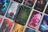 Индивидуальная печать по вашему дизайну, бумажные карты Oracle с вашим логотипом, оригинальные карты Таро с руководством для всей семьи, оптом.