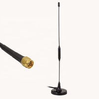 Câble RF RG58 de 2 mètres, antenne GPRS GSM 3G 4G pour véhicule, base magnétique de 72 mm, antenne magnétique puissante