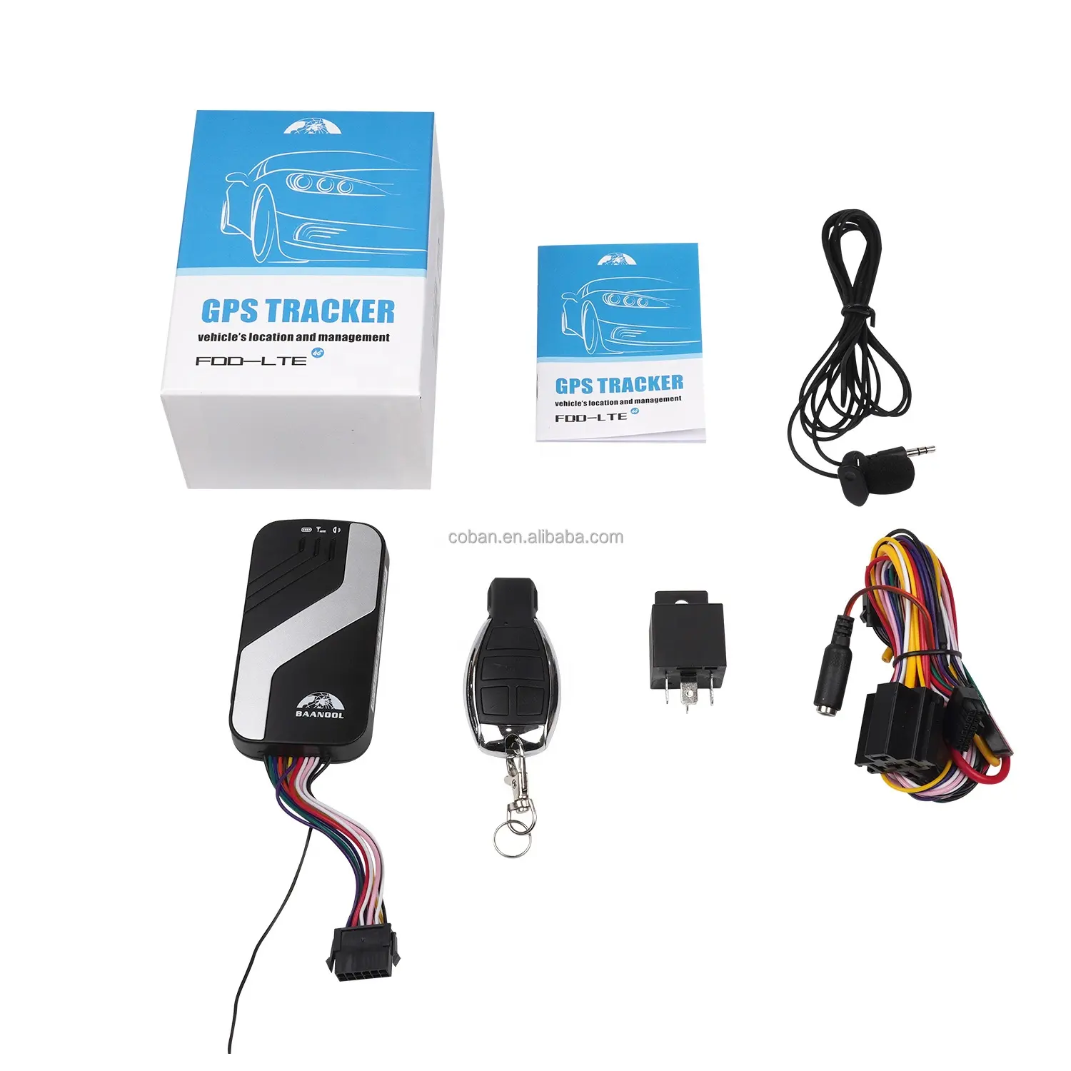 COBAN GPS-403B sutiã kontwol remoto ak dezame 2G + 4G rastreador GPS