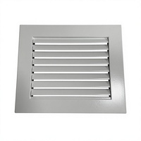 Grille de ventilation électrique en alliage d'aluminium pour plafond, diffuseur pour CVC, moderne, extérieur, sous-sol, entrepôt, atelier