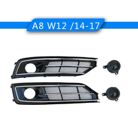 Pour A8 W12, cadre de phare antibrouillard 2014-2017, grille d'admission d'air avant haut de gamme modifiée pour A8, cache de phare antibrouillard