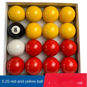 Juego Completo <span class=keywords><strong>de</strong></span> <span class=keywords><strong>Billar</strong></span> Inglés <span class=keywords><strong>de</strong></span> Resina <span class=keywords><strong>de</strong></span> Alta Calidad, Rojo y Amarillo, 50.8mm - Product Image 2