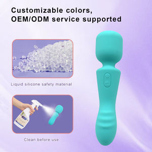 Nuevas llegadas, masajeador de varita de silicona de grado alimenticio recargable de doble Motor, juguete sexual para estimulación vaginal, herramienta de silicona para adultos - Product Image 6