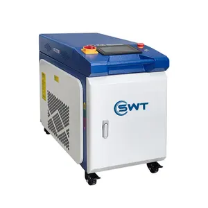 Machine de nettoyage laser continue 1500W SWTLASER de graffiti de peinture à l'huile de rouille industrielle portative de refroidissement par air