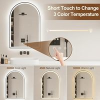 Espejo de Baño con Iluminación LED de Tamaño Personalizado Moderno, Espejo de Pared Iluminado de Gran Tamaño para Uso en el Hogar u Hotel, Diseño Inteligente