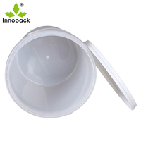 Seau en plastique transparent de 5 L avec couvercle et poignées, qualité alimentaire, résistant à l'oxydation, antistatique, personnalisable pour le stockage et le transport
