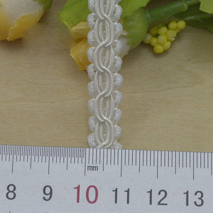 DIY Knitted Braid <strong>White</strong> Black <strong>Lace</strong> Ribbon Crocheted Sewing Decoration Double 8-type 1cm Wide Braided Polyester <strong>Lace</strong> Trim Gold - Product Image 5