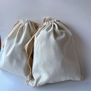 Low Moq Portable Cotton <b>Drawstring</b> <b>Pouch</b> Customized 100% Organic Cotton Canvas Bag - Product Image 2