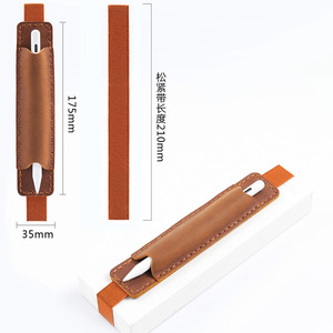 Funda elástica para bolígrafo A5 personalizada, funda para bolígrafo de cuero de vaca para cuaderno, soporte para bolígrafo táctil de diario de PVC para planificador diario - Product Image 6