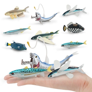 Giocattoli Cognitivi per Bambini: Modellini di Animali Marini, Pesce Volante, Pesce Spada, Pesce <span class=keywords><strong>Scatola</strong></span>, Tonno, Sauri del Pacifico - Product Image 3