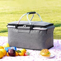 Panier de pique-nique en aluminium, vente en gros, à la mode