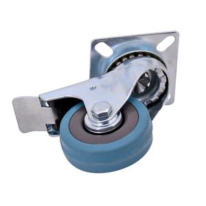 Roulette pivotante industrielle à usage moyen de 3 pouces Roulette à plaque en PVC OEM supportée <span class=keywords><strong>pour</strong></span> chariot à meubles <span class=keywords><strong>Style</strong></span> rigide - Product Image 4