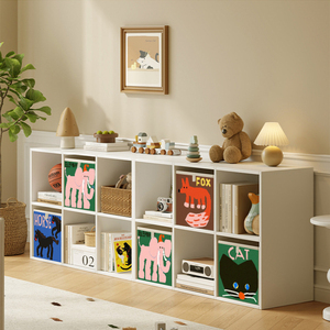 Bedruckte Cartoon-Stoffbox Kinderspielzeug-Aufbewahrungsbox Platzsparender Raumorganizer Würfel Faltbare Stapelbare Aufbewahrungsboxen - Product Image 1