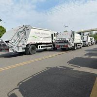 Camion Compacteur de Déchets Électrique/Hybride DongfengNew Energy avec Chargeur Frontal, Transmission Manuelle, Transmission 4x2
