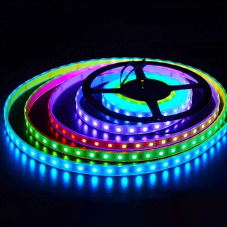 WS2811 Addressable Programming LED Strip Light 12V/24V 5050 RGBIC LED Light 30/60/96/108LED/M Color Digital Pixel LED Light