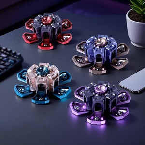 Gyroscope Jouet Illusion Optique Rotatif Créatif Transformable en Plastique Mécanique, Spinner de Doigt Anti-Stress - Product Image 1