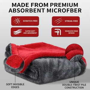 Serviette en microfibre pour voiture, ensemble <span class=keywords><strong>de</strong></span> chiffons en microfibre, serviette <span class=keywords><strong>de</strong></span> lavage <span class=keywords><strong>de</strong></span> voiture, chiffon <span class=keywords><strong>de</strong></span> nettoyage en microfibre, chiffon <span class=keywords><strong>de</strong></span> séchage rapide pour voiture, Auto Trockentuch - Product Image 3