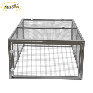 Doppia porta cucciolo di gatto casa di coniglio mobili <span class=keywords><strong>gabbia</strong></span> cane cuccia all'aperto <span class=keywords><strong>gabbia</strong></span> di metallo per animali domestici - Product Image 4