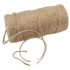 2毫米黄麻麻线耐用礼品包装绳由优质黄麻材料制成，用于包装绳索