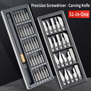 <b>Precision</b> <b>Screwdriver</b> <b>Set</b> 51 In One Chrome Vanadium Steel Phone Repair Tools Mobile Phones Maintenance Kit - Product Image 1