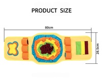 Tapis de reniflement pour animaux de compagnie en forme de montre, jouet interactif d'enrichissement et de distribution de nourriture pour chien, tapis de fouille et de mastication d'intérieur pour toutes les saisons