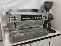 Máquina de Espresso Zilong de Acero Inoxidable, 9 Bares, Bomba Rotativa Comercial, para Cafetería