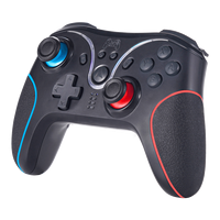 Manette de jeu sans fil BT avec double moteur de vibration, bouton Turbo, lumières LED, boutons programmables pour PC Gaming