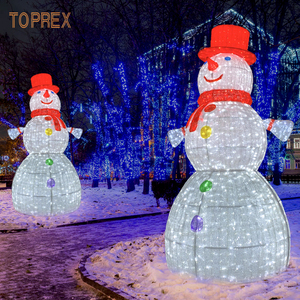 Toprex décor grande led Acrylique Motif Lumière lumineuse extérieure Noël 3d acrylique <span class=keywords><strong>bonhomme</strong></span> <span class=keywords><strong>de</strong></span> <span class=keywords><strong>neige</strong></span> ornements motif lumière - Product Image 2