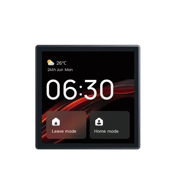 Tuya Wifi Smart Home 4 Inch EU Type Smart Inwall Multifunction Central Control Panel with Zigbee Gateway and Alexa Build-in