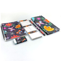 Student Briefpapier individuell bedruckte Spirale Notebook Hardcover Notebook Sticky Note Radiergummi Stift 5-in-1 Kinder Briefpapier Set