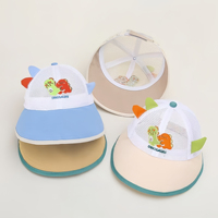 Gorra de pescador con estampado de dinosaurios para niños, sombrero con visera grande para protección solar, para niños y niñas, uso en verano