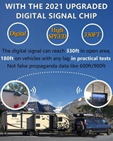 IPoster nouveau camion populaire sans fil 7 pouces DVR AI BSD 2 antenne moniteur 50m plage de travail avec kit de caméra de recul 1080P