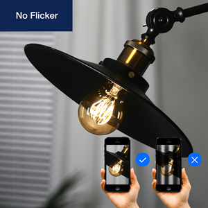 Lampadine Vintage Retrò E27 E26 in Vetro Ambrato con Filamento a Spirale 120V 230V AC A60 ST58 T300 Bianco Caldo CE UKCA UL Pronte per la Spedizione - Product Image 6