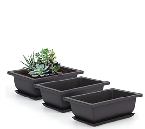 23*17*8cm hình chữ nhật Chậu hoa nhựa lớn chậu hoa mọng nước chậu hoa - Product Image 1