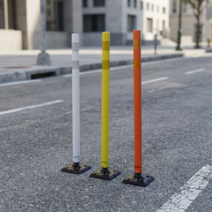 Poteaux de signalisation routière réfléchissants, flexibles et durables, en PE/TPR, de qualité ingénierie, pour la sécurité des parkings - Product Image 3