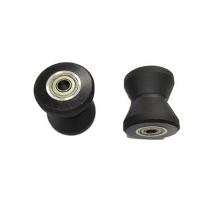 Ruedas recubiertas de poliuretano personalizables Ruedas de silicona de goma PU con núcleo de metal de acero inoxidable de aluminio con rodamiento - Product Image 6