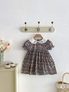 Vestito da bambina Collezione Estate 2026 Nuovo Abito da Principessa Stile Country Floreale per Bambina - Product Image 5