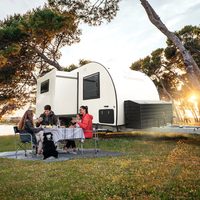 Caravane de camping-car sur route Overland de 19 pieds avec grand espace canapé