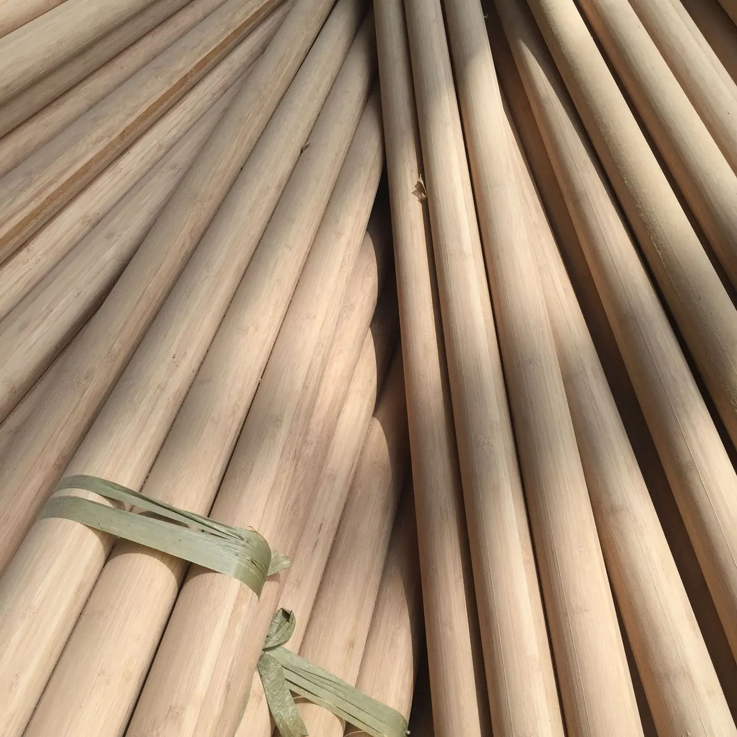 50mm 3mm Bamboo Strips Natural Bamboo Round Stick Round Pole