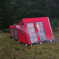 Tente de camping gonflable pour toit, ouverture rapide, familiale, épaisse, imperméable, chaude, une pièce, un hall