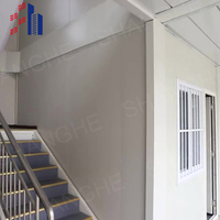 SH chinois à faible coût pliant mobile en plastique bâtiments modulaires travailleurs chambre combiné Portable paquet plat conteneur maison