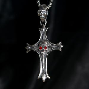 Collier Gothique Original avec Pendentif Tête de Mort, Style Punk Hip Hop Biker Rock, en Acier Inoxydable, Accessoires Tête de Fantôme, Bijoux pour Hommes - Product Image 2