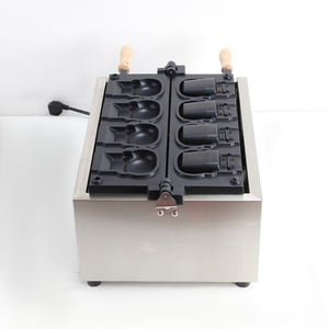 Delbosen Machine à gaufres commerciale à double plaque Hello Kitty Machine à gaufres électrique à affichage numérique pour magasin de desserts, boulangerie, café - Product Image 4