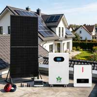 Système solaire autonome hors réseau ESS complet avec accessoires complets et unité de batterie au lithium-fer modulaire sur roues