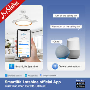 พัดลมเพดาน LED 1stshine มอเตอร์ทองแดง230V หรี่แสงได้พัดลมเพดาน LED ใบพัด ABS - Product Image 6